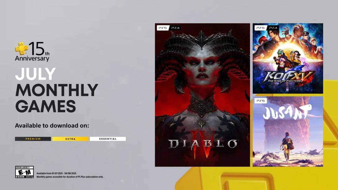 Безкоштовні ігри PS Plus липень 2025 і святкування 15-річчя підписки