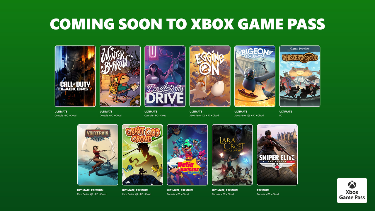 Ігри в Xbox Game Pass листопад 2025