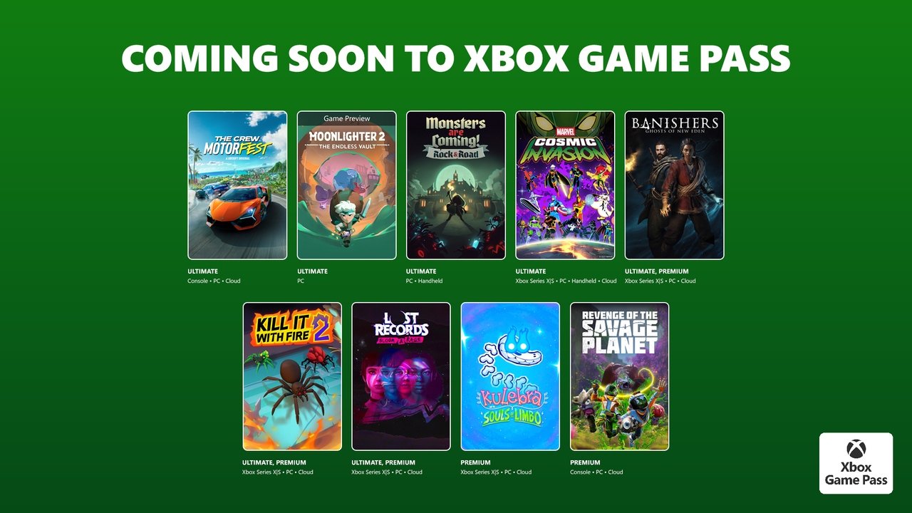 Нові ігри в Xbox Game Pass на другу половину листопада 2025