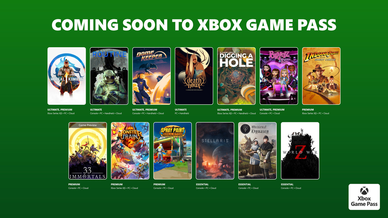 Ігри в Xbox Game Pass грудень 2025