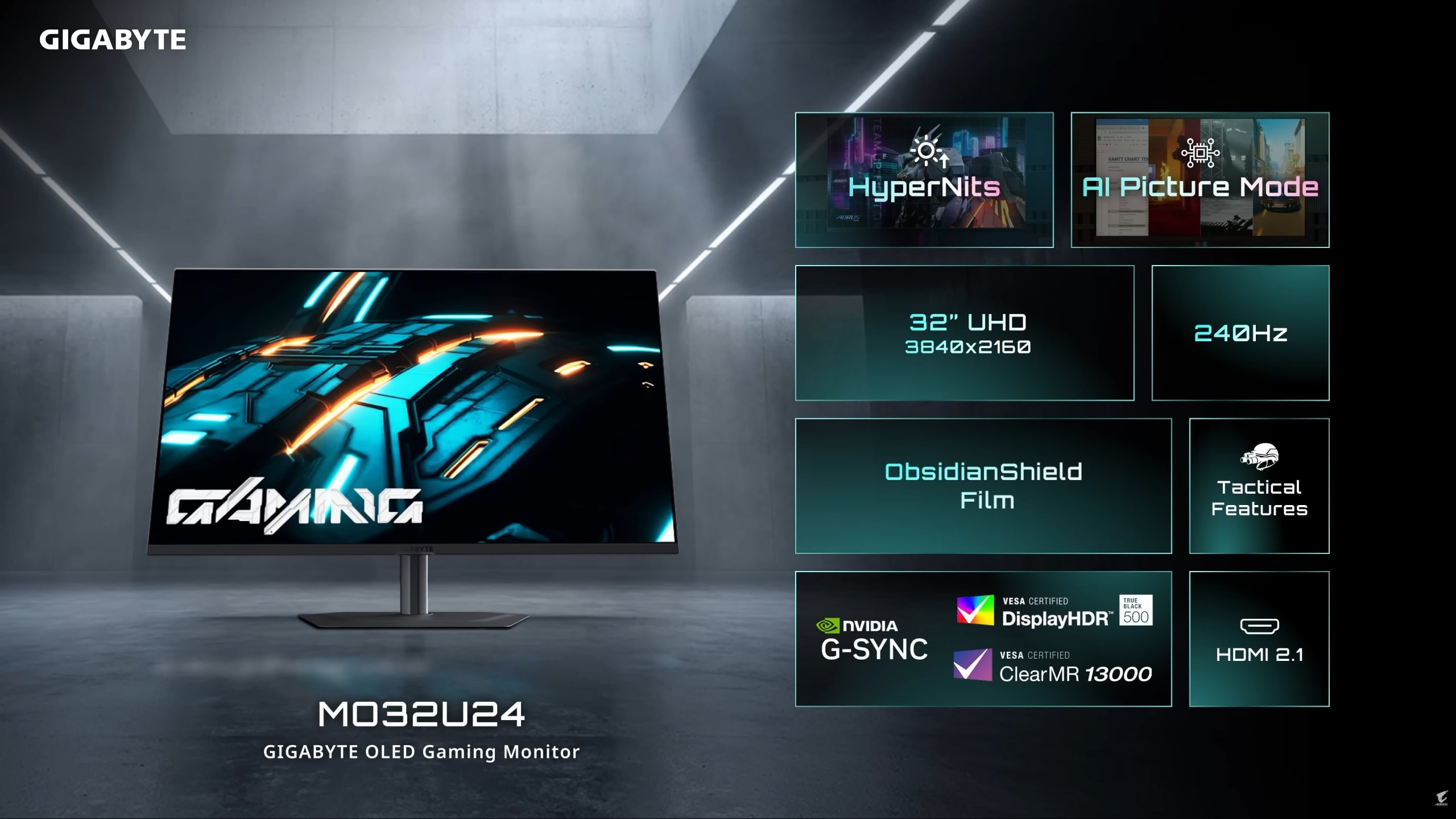 Нові ігрові монітори гігабайт 2026