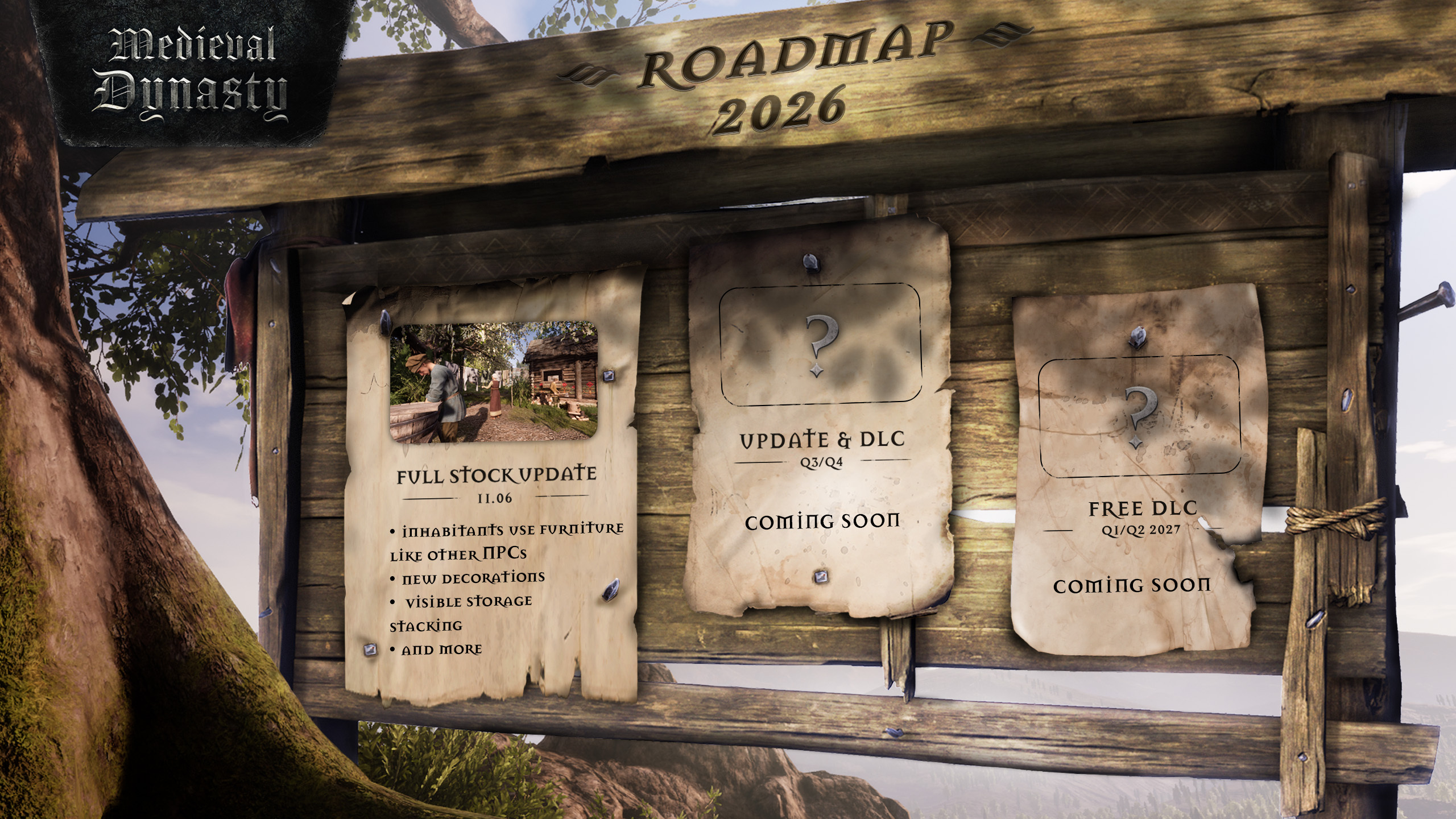 Нові оновлення медівал дінасті, новий контент medieval dynasty