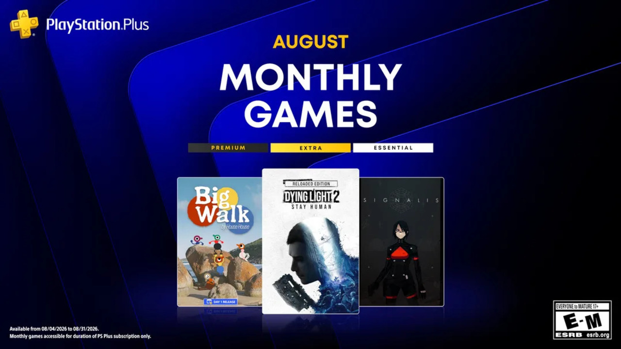 Безкоштовні ігри PS Plus серпень 2026