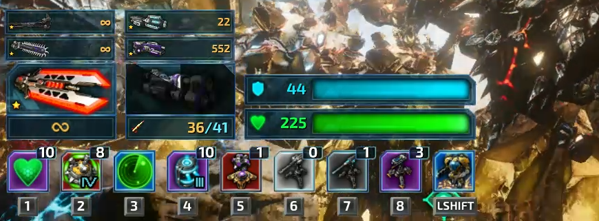 200 ХП і 0 щита - базові значення. Приріст від модифікацій бачите на екрані