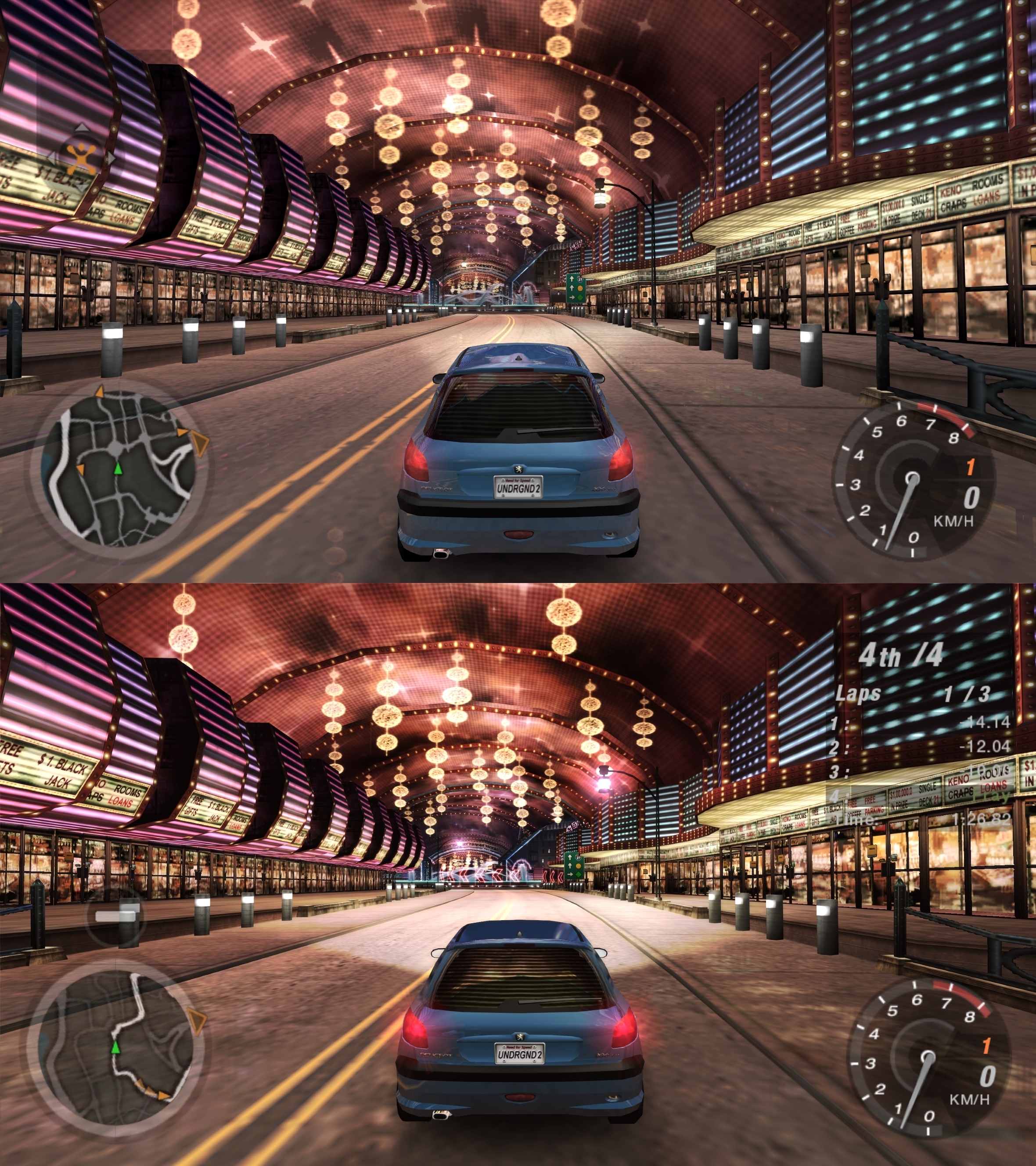 Зверху PCSX2, а знизу PC