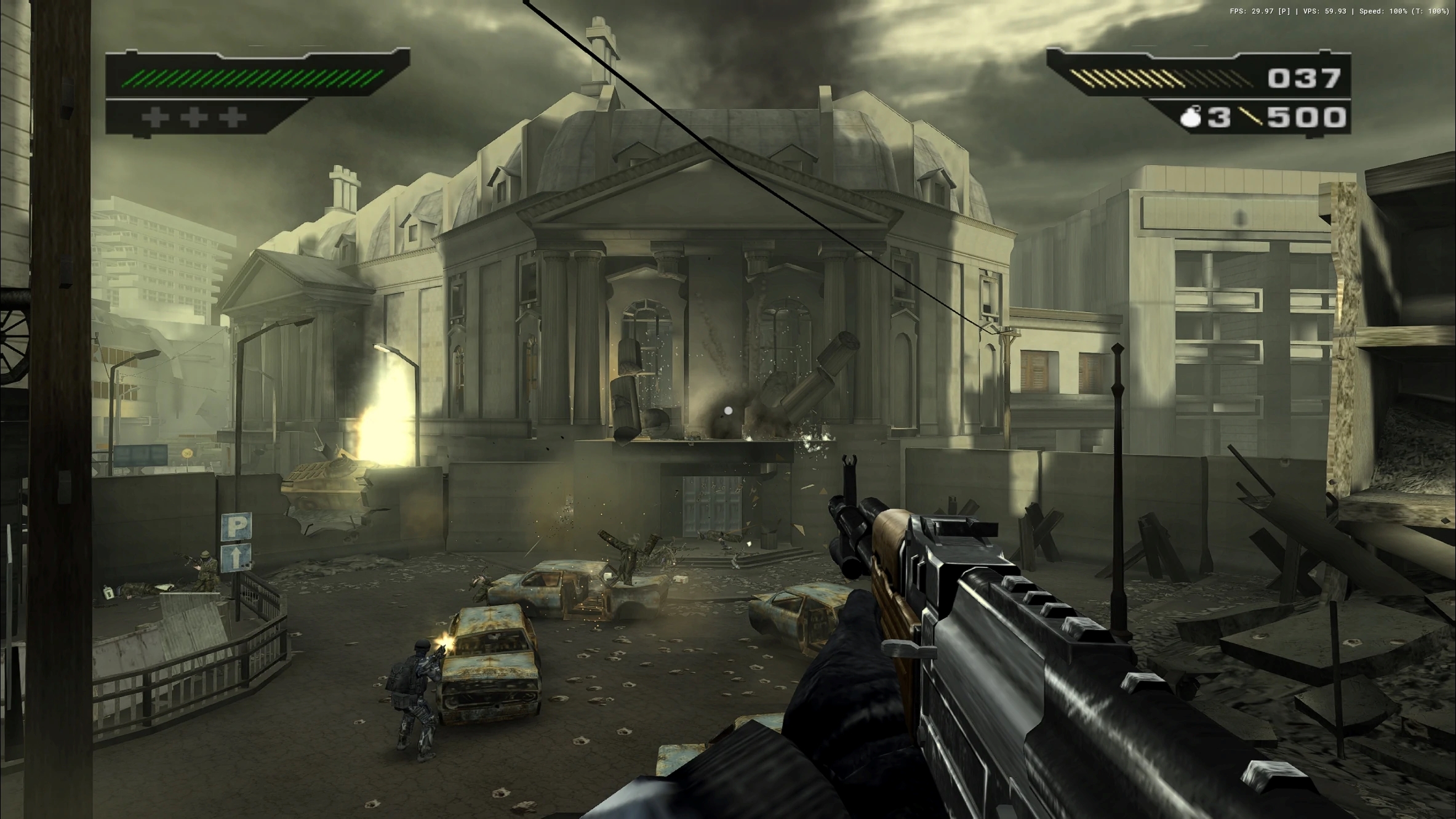 Перший рівень у повній мірі демонструє нам масштаб ефектів та руйнації. Його б можна було випускати як окреме DEMO