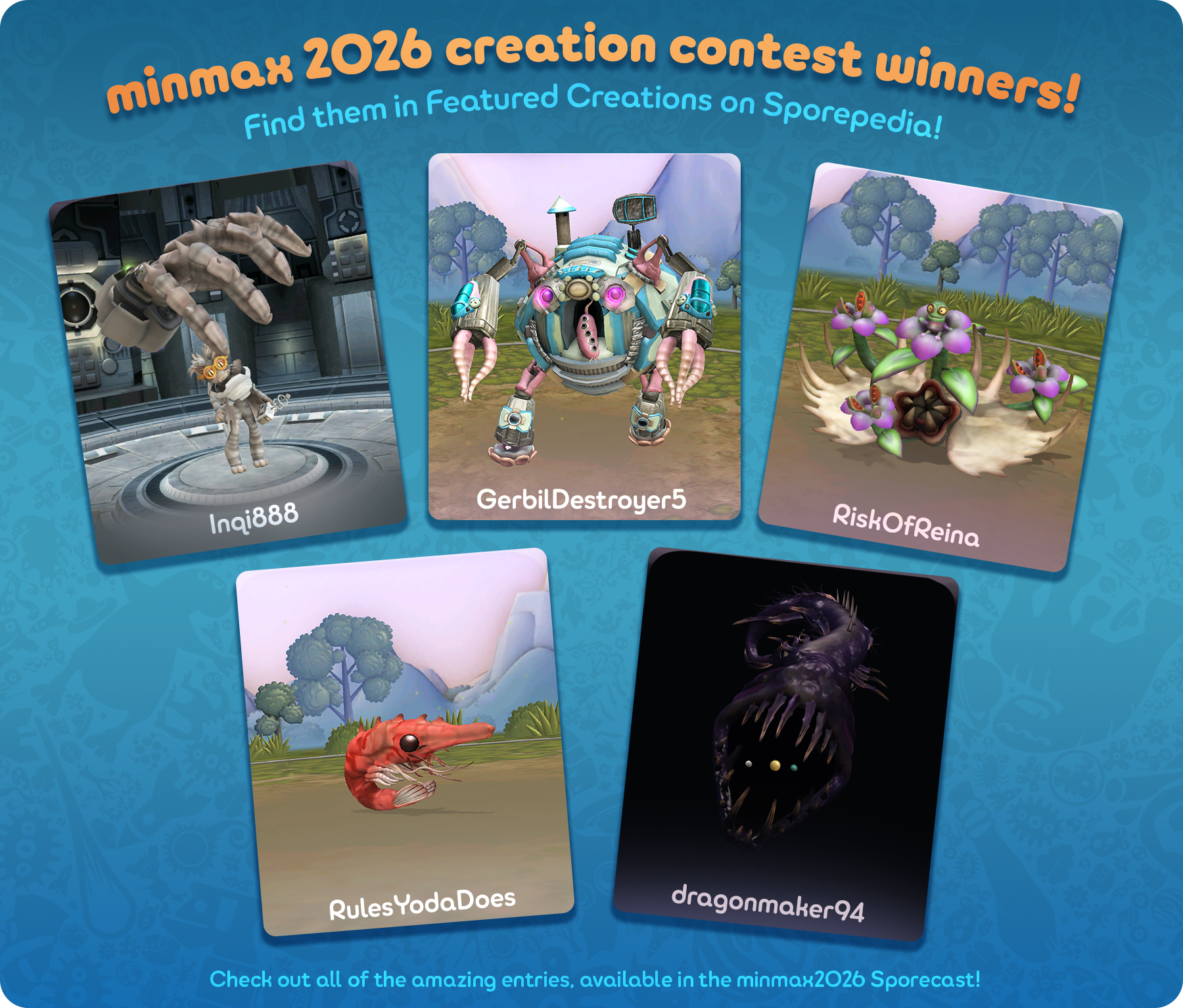 переможці в редакторі створінь