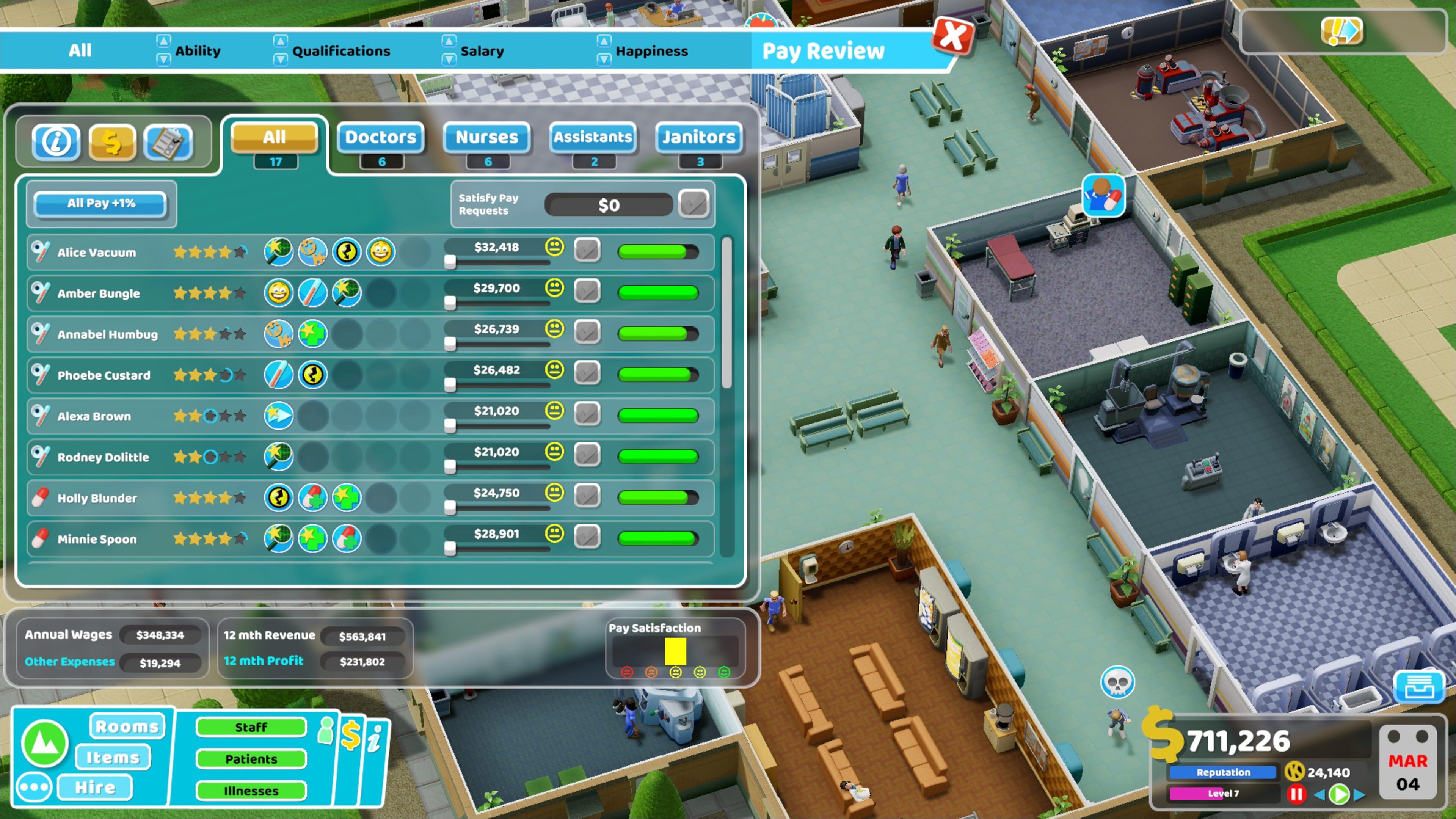 Two Point Hospital скриншот 9